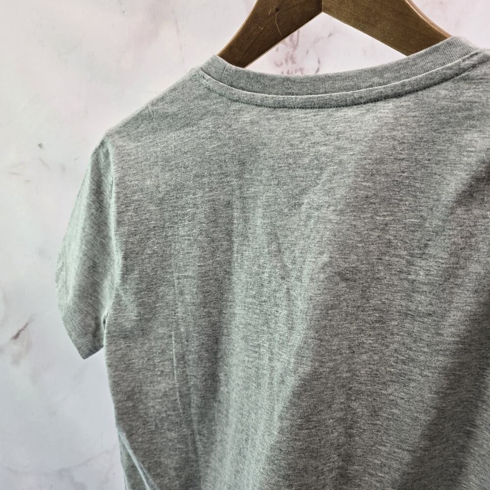 Everlane T Shirt Womens Gray Crewneck Box Cut Tee Organic Cotton Pocket Short - Picture 6 of 10